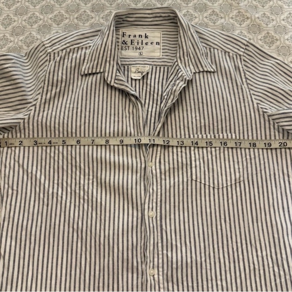 Frank & Eileen Blue Striped ButtonDown Shirt